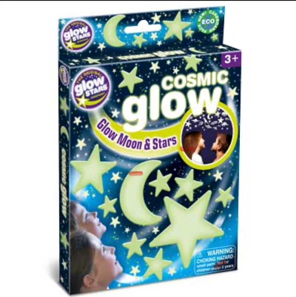 Original Glow Stars Co Glow in the Dark Shapes Stars, Moons, Dinosaurs, Unicorns
