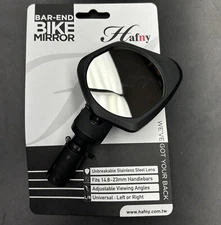 NEW HAFNY - STAINLESS STEEL LENS DROP BAR BICYCLE MIRROR