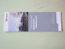 Deutsche Bahn, Broschüre Streckenkarte "Ausbaustrecke Emmerich-Oberhausen"