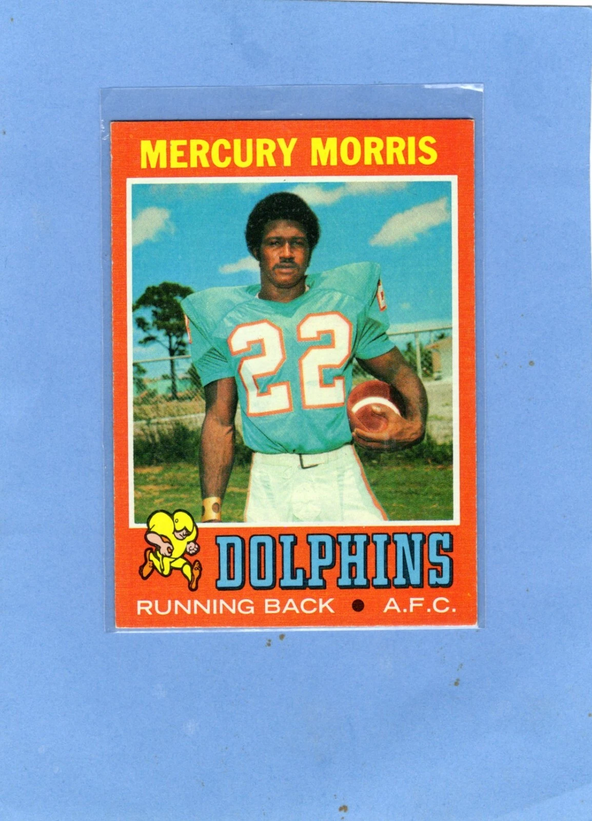 Mercury Morris trading card