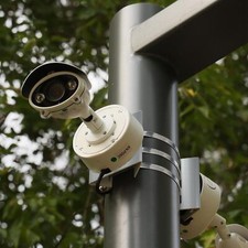 Mailfull Überwachungskamera Halterung - 2 Stück Edelstahl Mast Halterung Mit Klemmen