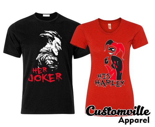 Her Joker His Harley Couple Matching T 