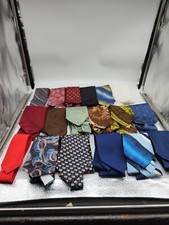 Large Lot of 18 VTG Neckties. See Description For Names.