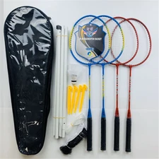 4-Player Adult/Teenager Badminton Racket With Net Outdoor Set