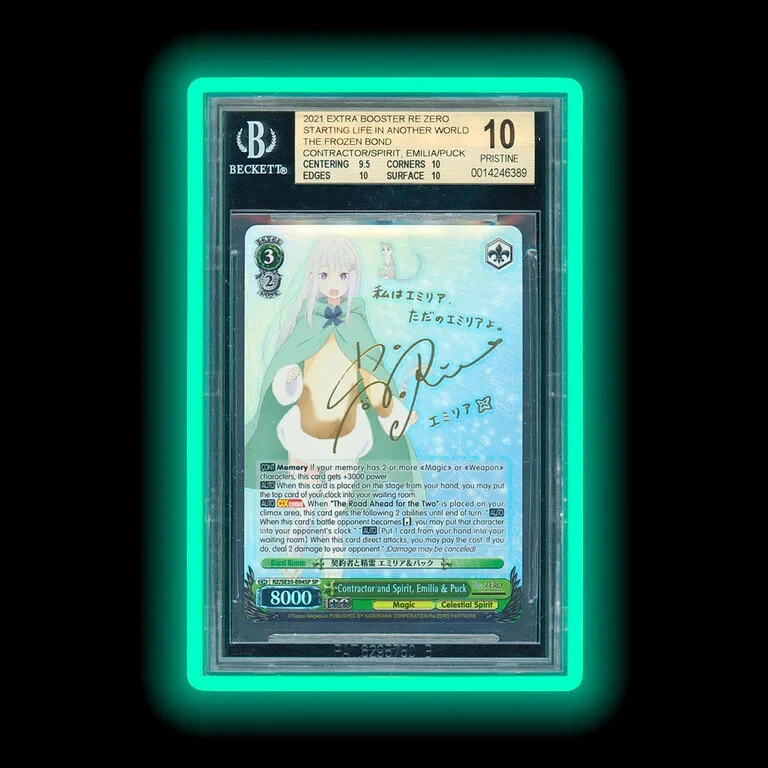 GradedGuard BGS Beckett Graded Card Protective Case Display Bumper GLOW IN DARK