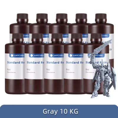 10KG Gris ANYCUBIC Résine Imprimante 3D Standard UV 405nm Imprimante 3D Resin - Photo 1/4
