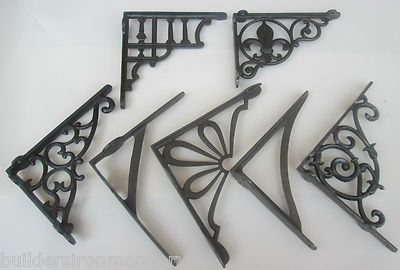 1 x 8'' VINTAGE TRADITIONELLER ALTER STIL REGALTRÄGER SPÜLKASTEN HALTERUNG GUSSEISEN