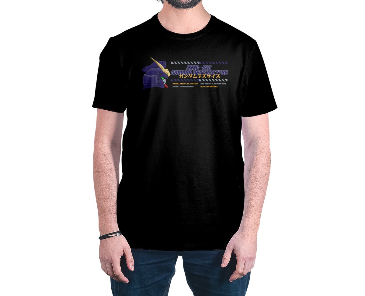 Gundam Deathscythe Graphic Art Novelty Tee Anime T-Shirt | eBay