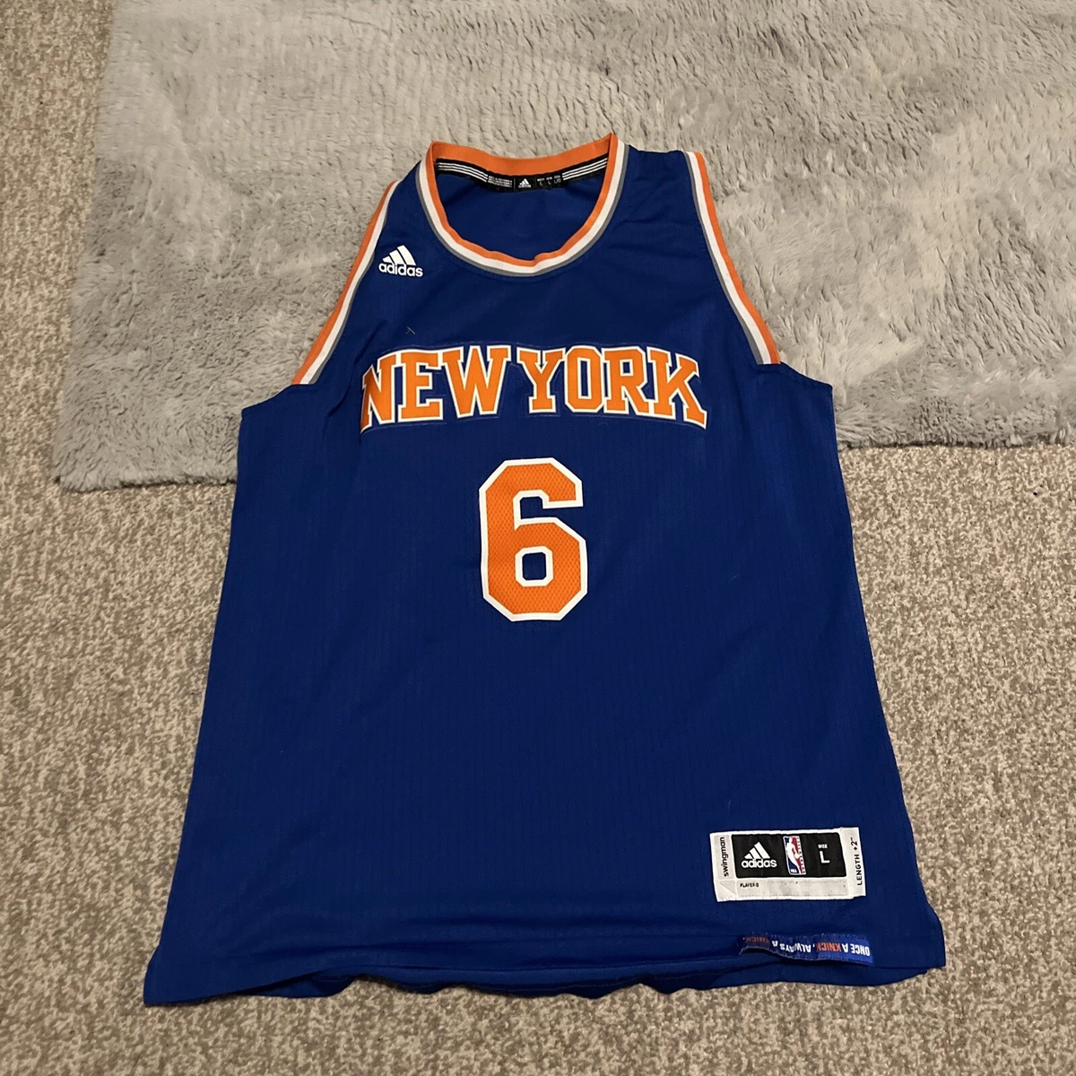 Men's new york knicks kristaps porzingis adidas royal replica clearance jersey