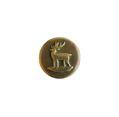 Bouton Ancien De Chasse - Vènerie - Motif Oie - 22 Mm - France, Métal Bronze