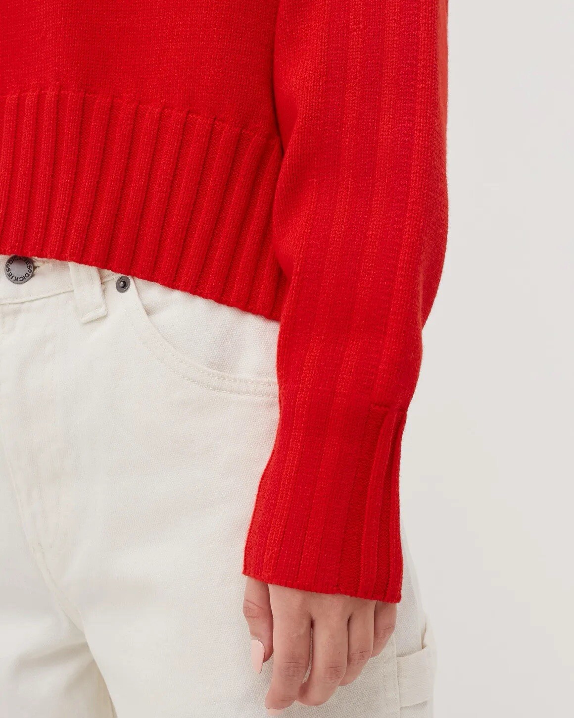 Size XS- ADIDAS X IVY PARK WOMEN'S TURTLENECK SWEATER, RED. image 4