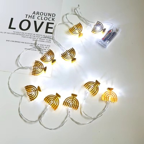 LED Candle Light Chanukah Lamp Hanukkah Night Light for Party Decoration