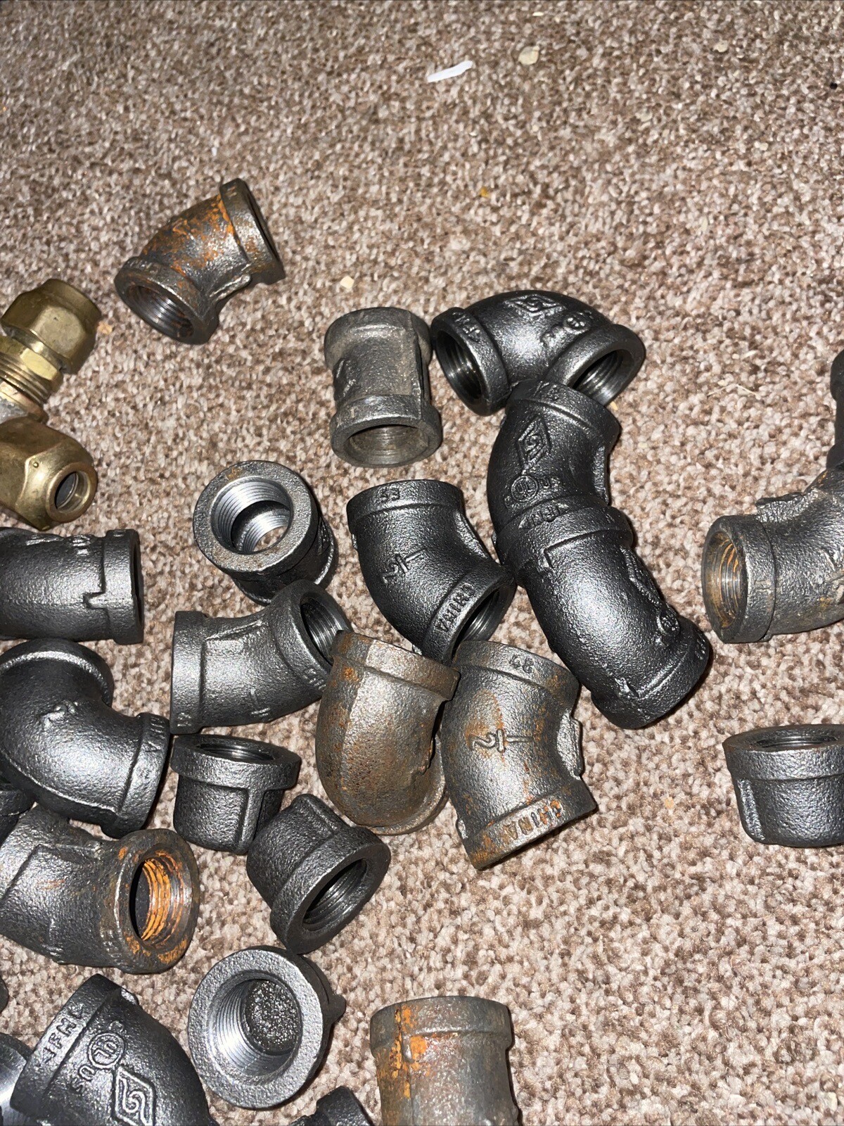 30x 1/2 Black Iron Gas Pipe Fittings eBay
