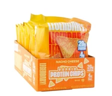 Legendary Foods Popped Protein Chips - Nacho Cheese 7 Bags | Protein Snack