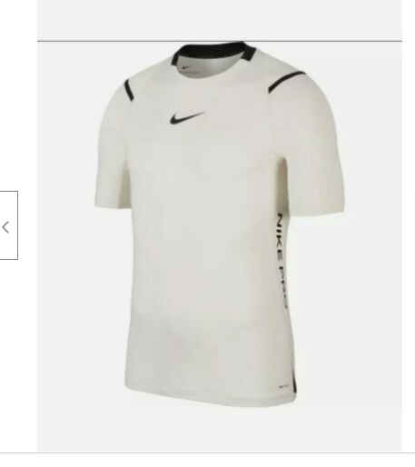 OFF WHITE X NIKE Nike Pro Aeroadapt Men's Off White Short Sleeve T Shirt Size 2XL