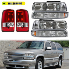 6pcs Headlights Wbumper Lampstail Lights For 2000-2006 Chevy Suburban Tahoe 6pcs Headlights Wbumper Lampstail Lights For 2000-2006 Chevy Suburban Tahoe