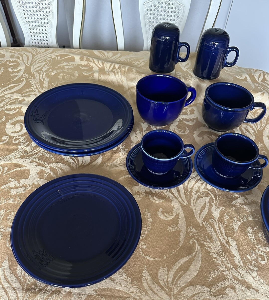 FIESTA WARE 13 Pieces- For 2 - Navy Blue | eBay