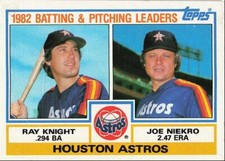 1983 Topps Astros Team Leaders - Ray Knight/Joe Niekro Houston Astros #441