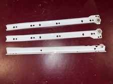 3 Stück, Blum 14" Ersatzgleise. Schrank L&R. Schublade L. 230M weiß