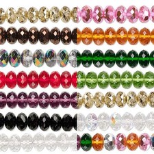 10 Czech Glass 11mm x 7mm Faceted Fire Polish Round Rondelle Spacer Beads
