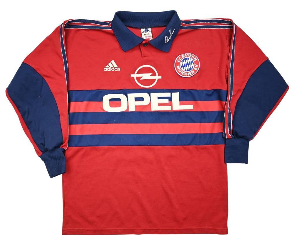 90s adidas equipment FC Bayern München Adidas 1998-99 BAYERN MUNCHEN GOALKEEPER *KAHN* LONGSLEEVE S