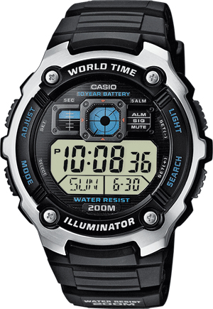 casio men's digital lcd watch