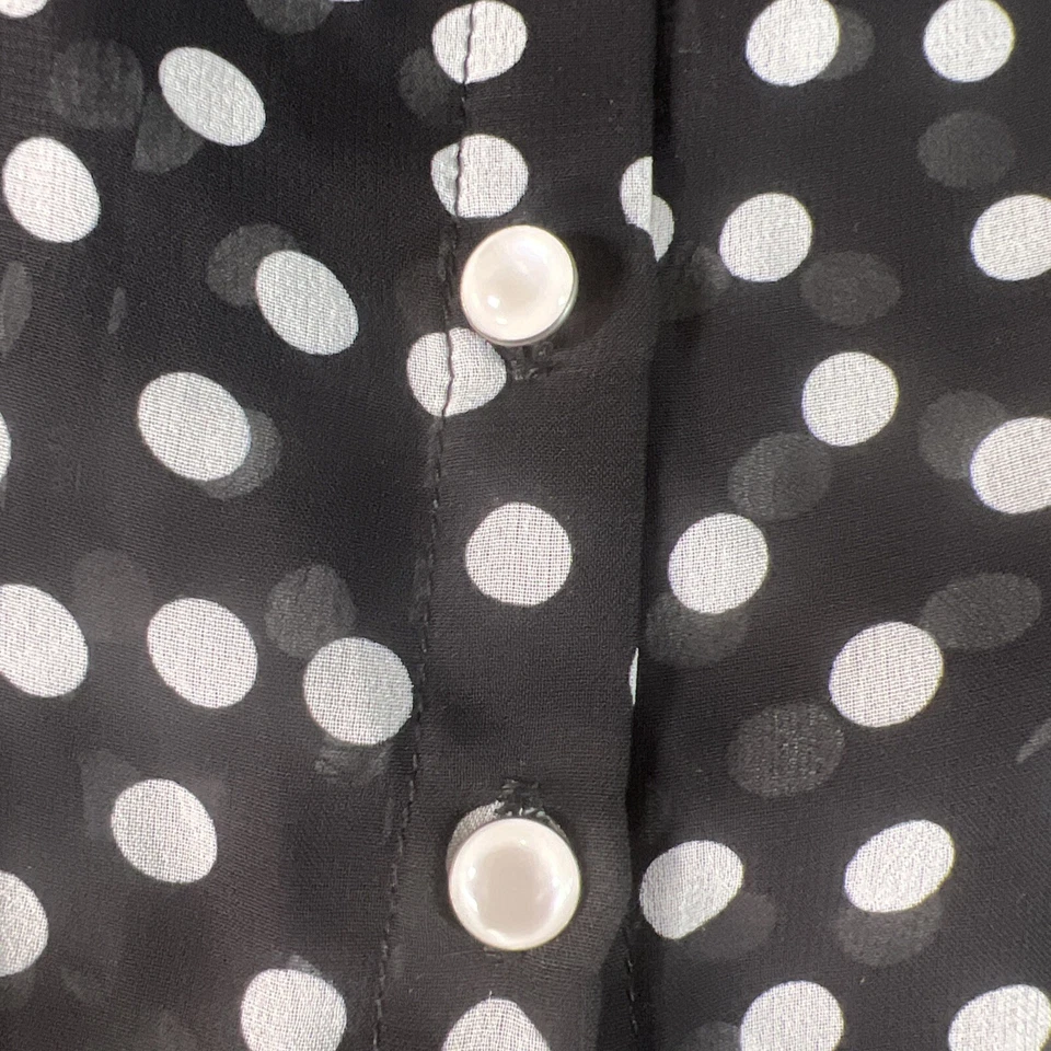 Blusa Bongo Transparente Preta Branca Polkadot Feminina Top Pequena Preta Renda Y2K 90 - Imagem 3 de 4