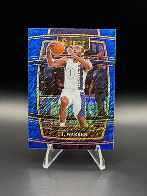2021 Panini Select - TJ WARREN #6 - Blue Shimmer Pacers