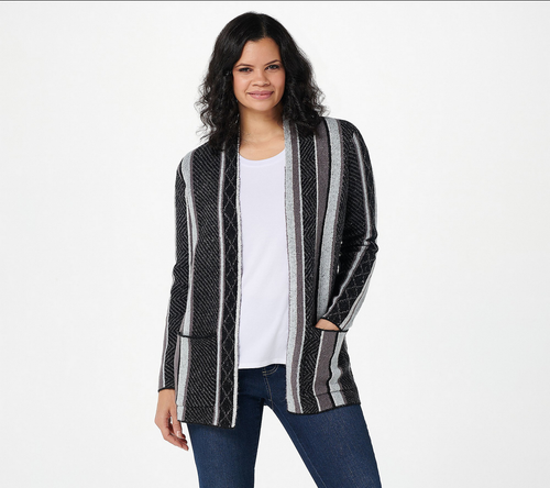 Front Cardigan (Black, L) A389013 | eBay