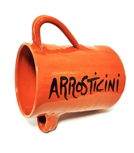 Large Terracotta Roast Holder Jug Container Made in Italy