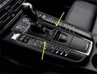 For 2014-2021 Porsche Macan Real Carbon Fiber Car Gear Shift Panel Trim Cover