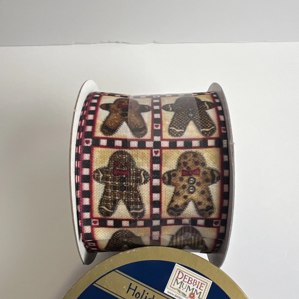 New Gingerbread Ribbon 5.5m X 6 Yards LOT OF 2 - Image 4 of 4