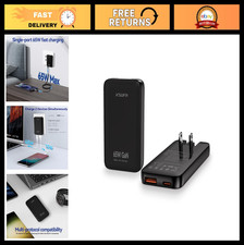 65W Dual Port USB-C Wall Charger, Folding Travel Adapter for Laptops  Phones