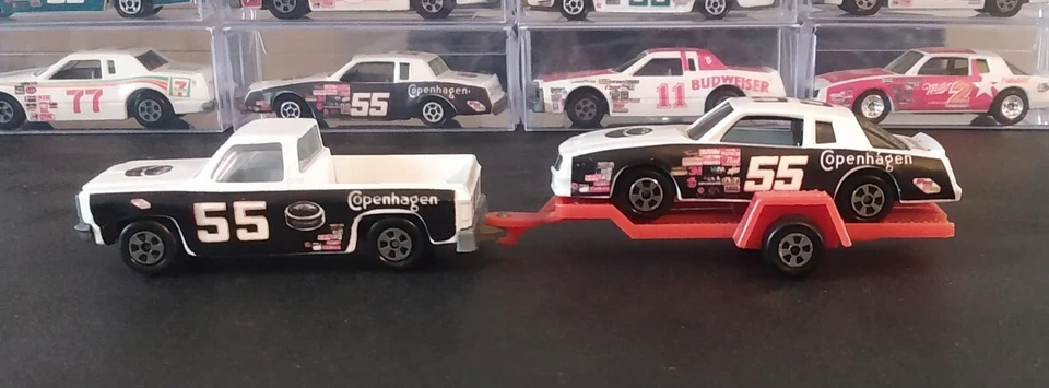 Vintage Ertl 1/64 nascar #33 Copenhagen race car Plus Pickup and trailer set - Image 3 of 4