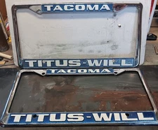 VINTAGE Washington Tacoma TITUS-WILL HEAVY METAL FRAMES STRAIGHT CLEAN 
