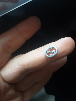 100% Gucci pieces vintage emblem metal Logo gg inch