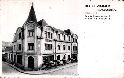 Postcard Wasserbillig Luxembourg, hotel room, rue de Luxembourg, place... - 4395298