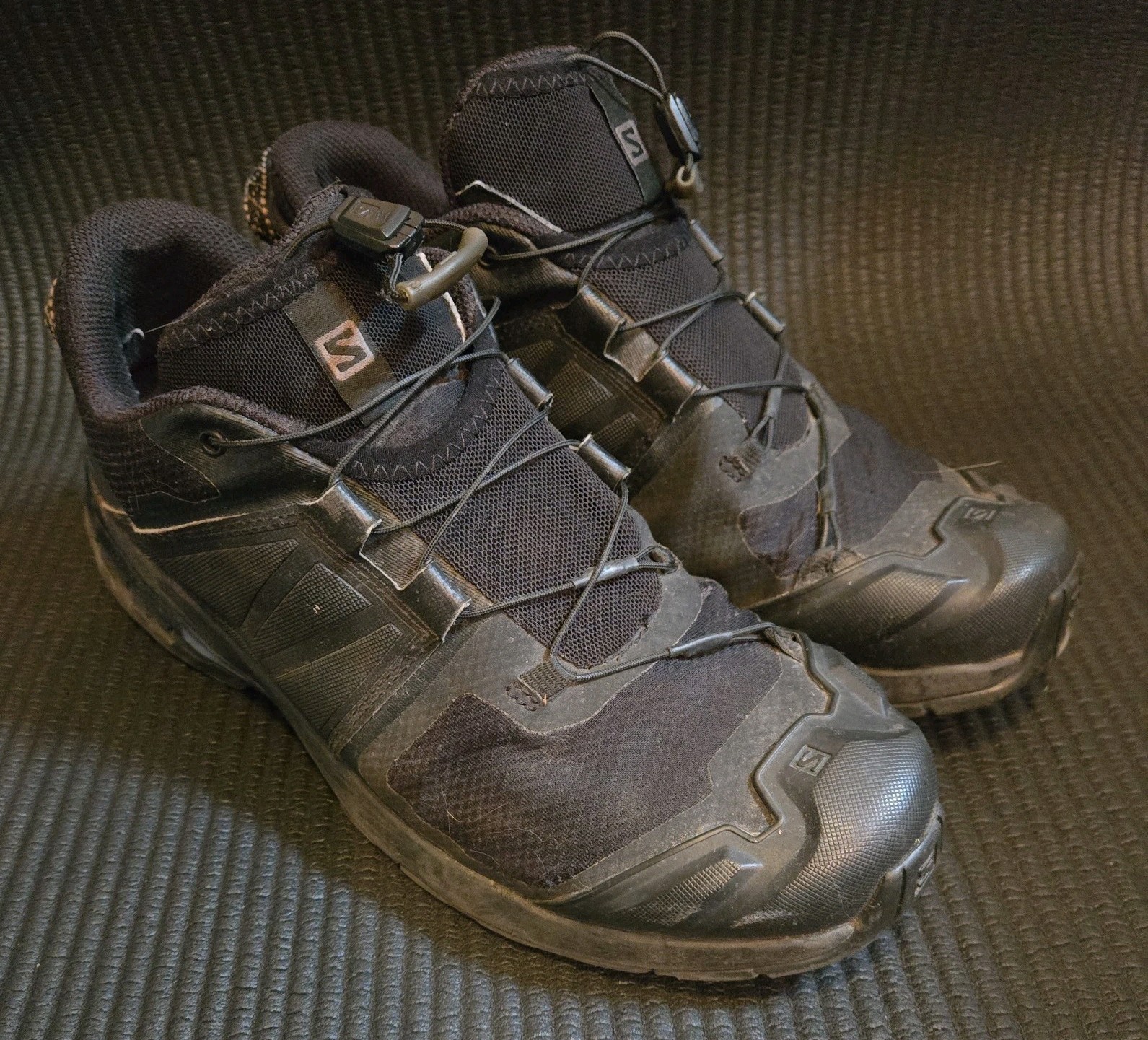 Scarpa Salomon XA Wild nera da trekking trail running US da uomo taglia 11