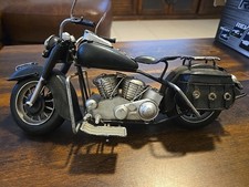 Harley Davidson 1950's Replica American Motorcycle. Very Cool, 11" Metal