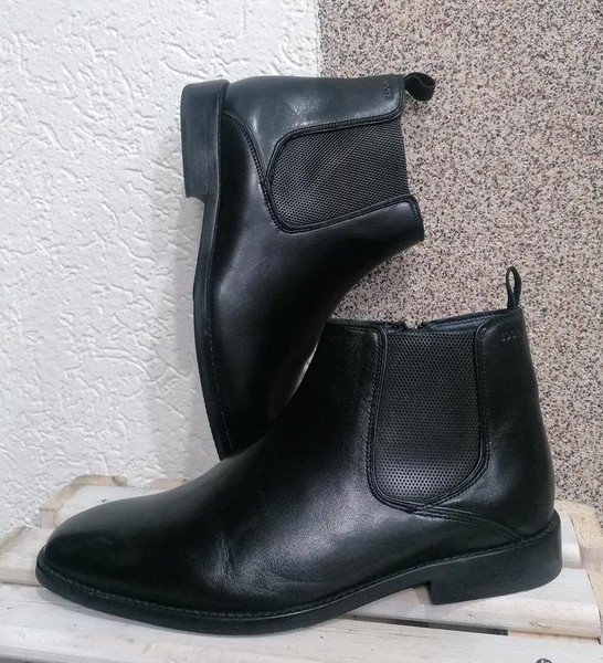 Men Joop! Boots Black Leather 43