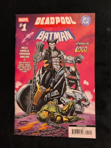 DEADPOOL BATMAN #1 RYAN STEGMAN LOGO VARIANT WOLVERINE LOBO
