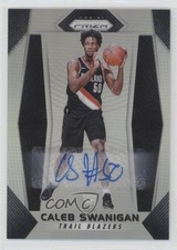 2017-18 Panini Prizm Silver Prizm Auto Caleb Swanigan #145 Auto 5xx