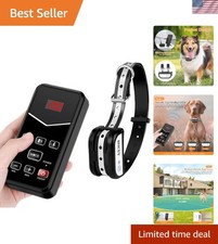 Rechargeable Wireless Dog Containment System - 1000ft Range, 2-in-1 Training