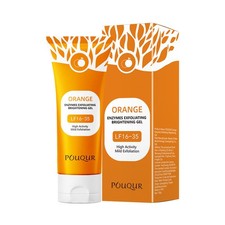 Orange Enzymes Facial Skin Exfoliating Brightening Scrub Gel New