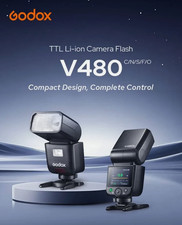 Godox V480 TTL Flash HSS Touchscreen for Fuji High Sync Speed Powerful