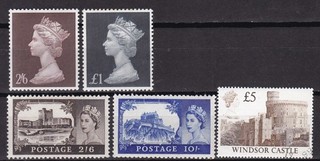 GB HIGH VALUE DEFINATIVES MNH
