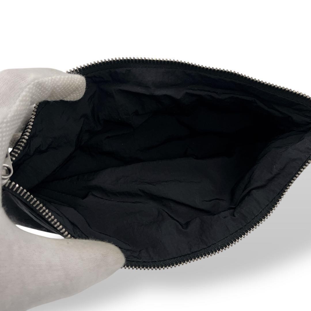 Bottega Veneta Parakeet Nylon Shoulder Bag Black Medium Auth thumbnail 18