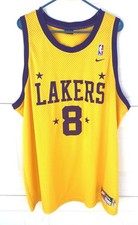 Kobe Bryant #8 Jersey Nike LA Los Angeles Lakers Swingman Rewind 1957 Yellow XXL