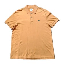 Vintage Lacoste Devanlay Polo Shirt Orange Size 5 Large Made in Peru Clean 1990s
