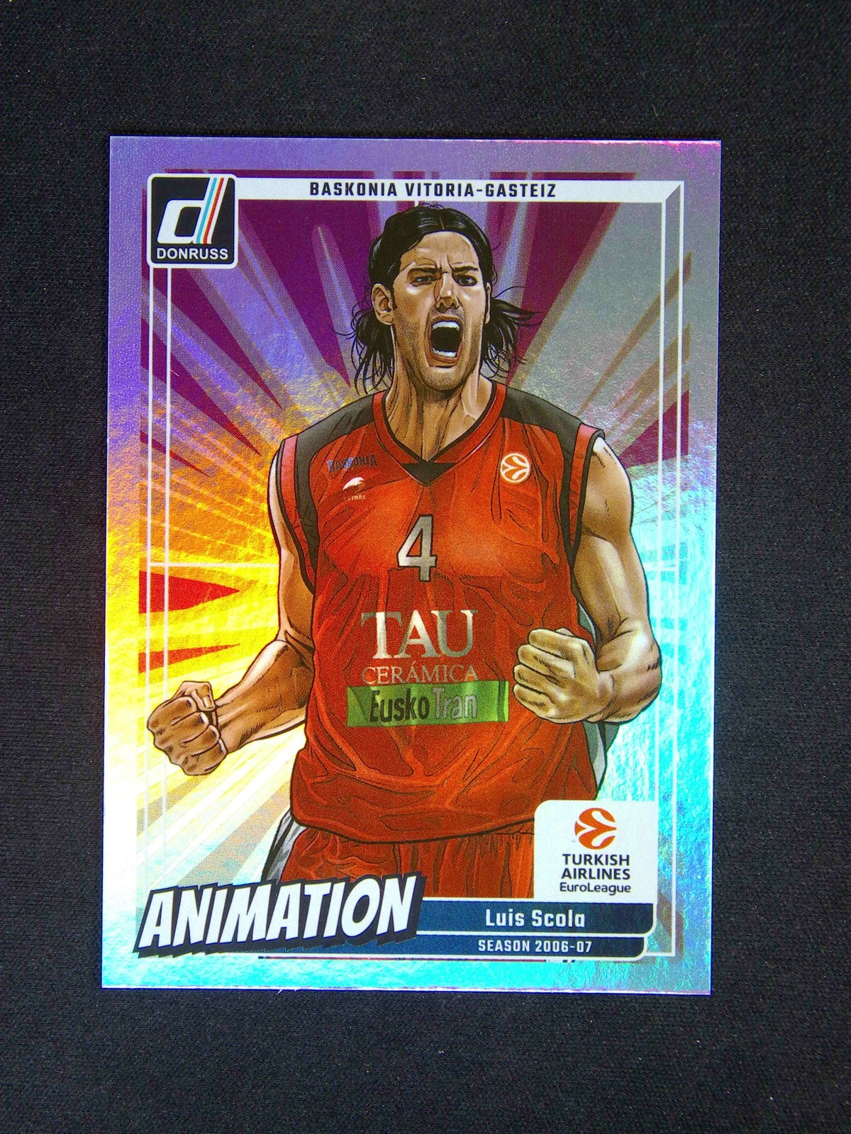 2024-25 Panini Donruss Euroleague Luis Scola #5 Animation Case Hit SSP